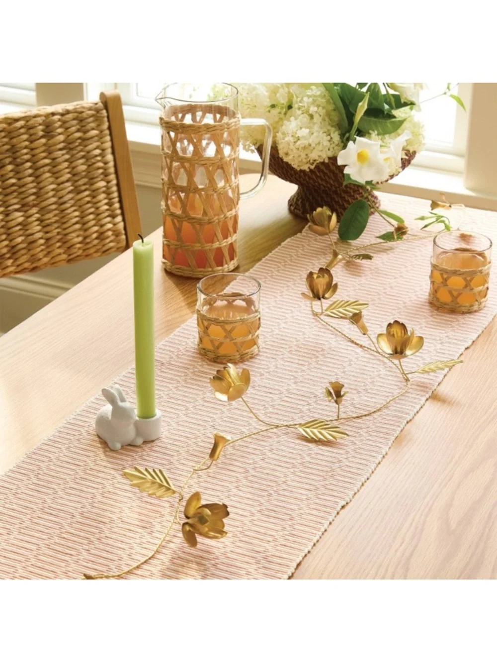 Easter Gold Metal Botanical Garland - Threshold